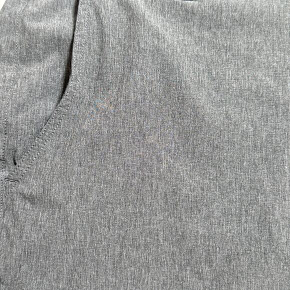 Free Fly Chino Flat Front Stretch Shorts Men's Size 34 Gray Pockets - Picture 5 of 5